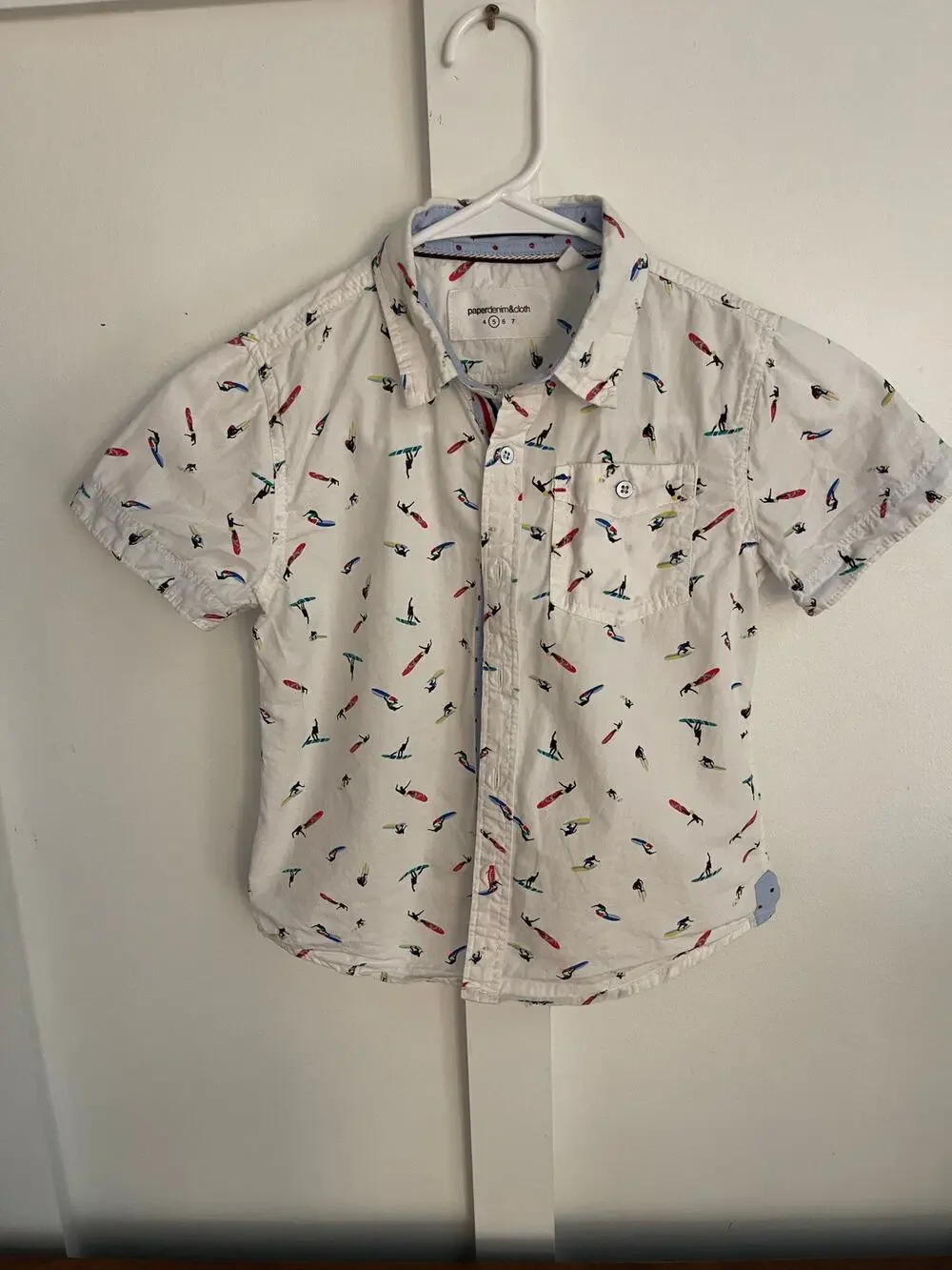 Paper Denim and Cloth boys 5 collar shirt